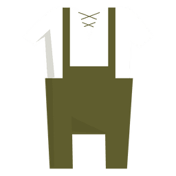 Lederhosen typisch deutsche Kleidermänner PNG-Design