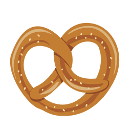 Oktoberfest Brezel Keks Illustration PNG-Design