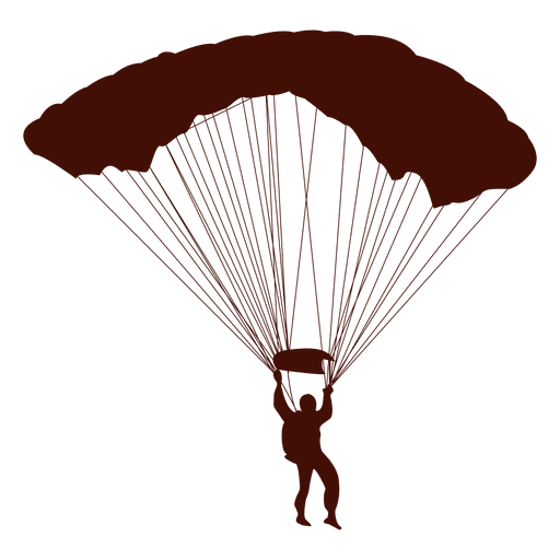 Paragliding Flugschattenbild PNG-Design