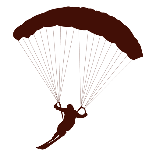 Voo de parapente curva à esquerda Desenho PNG