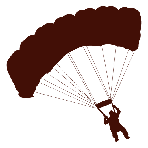 Paragliding Flug rechts abbiegen PNG-Design