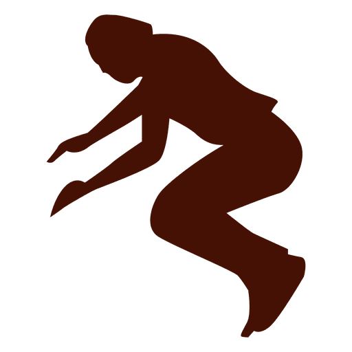 Parkour mid air jump PNG Design