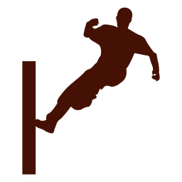 Parkour wall run PNG Design