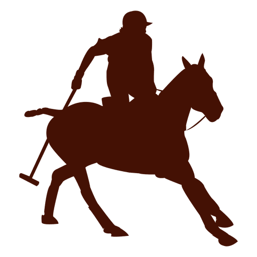 Polo horseback Action Silhouette PNG Design