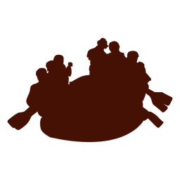 Rafting wild river PNG Design