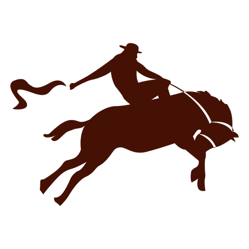 Rodeo wild hors extreme PNG Design
