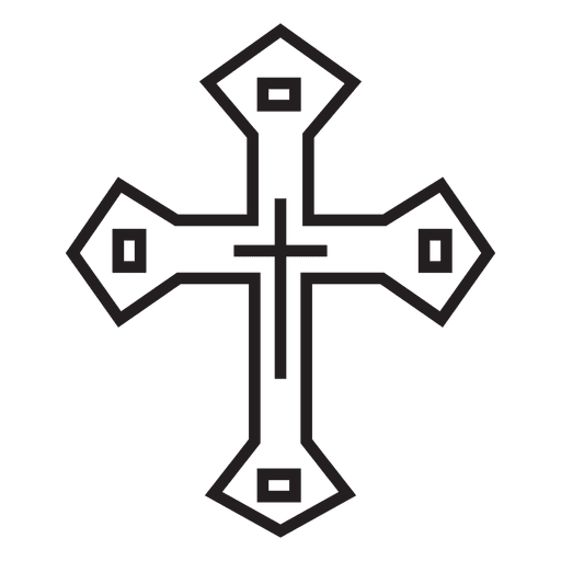 Cruz romana catolica Diseño PNG