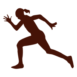Running speed time silhouette