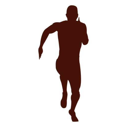 Man running fast silhouette PNG Design