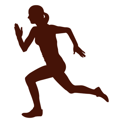 Download Woman running speed silhouette time - Transparent PNG & SVG vector file