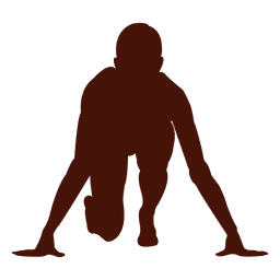 Posição inicial de corrida de velocidade Desenho PNG