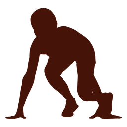 Carrera de posición de salida corriendo Diseño PNG