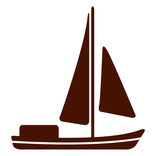 Icono de transporte de vela de barco
