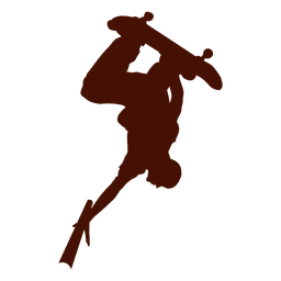 Silhueta invertida de skate Desenho PNG