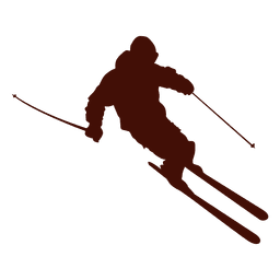 Esqui montanha abaixo Desenho PNG