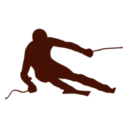 Skiing snow speed PNG Design