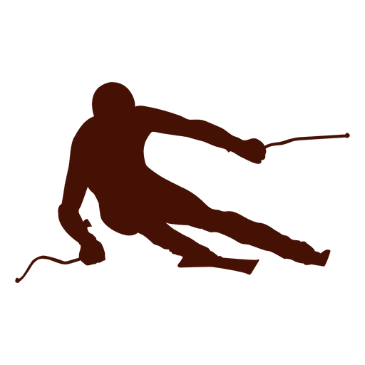 Skiing snow speed PNG Design