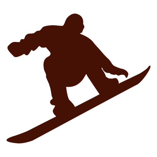 Snowboarding im Winter springen PNG-Design