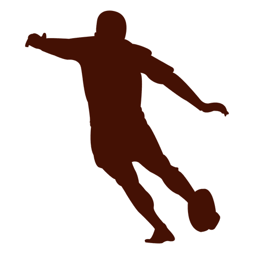 Soccer player kick PNG Design