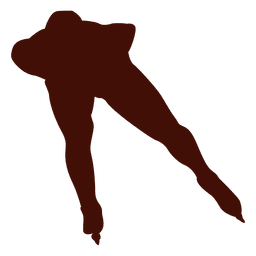 Patinação de velocidade com as mãos atrás Desenho PNG