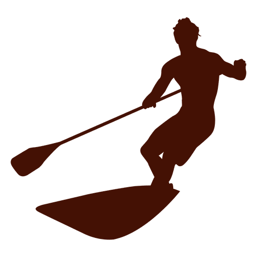 Standup paddleboarding waves PNG Design