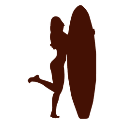 Surfbrett posiert PNG-Design