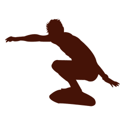 Surfbrett hocken PNG-Design
