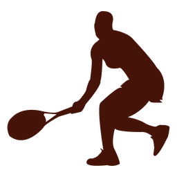 Tennisspieler Silhouette Sport Design PNG-Design