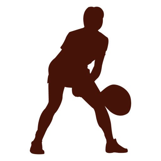 Tennis receiver silhouette PNG Design