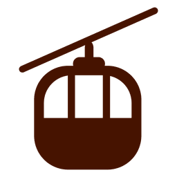 Icono de transporte de teleférico de tráfico