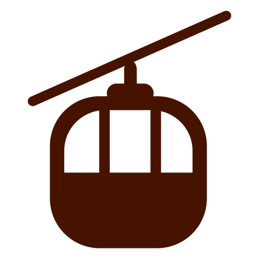 Traffic cable car transport icon