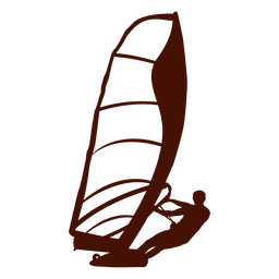 Windsurfing board illustration PNG Design
