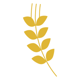 Sihouette de trigo amarelo Transparent PNG