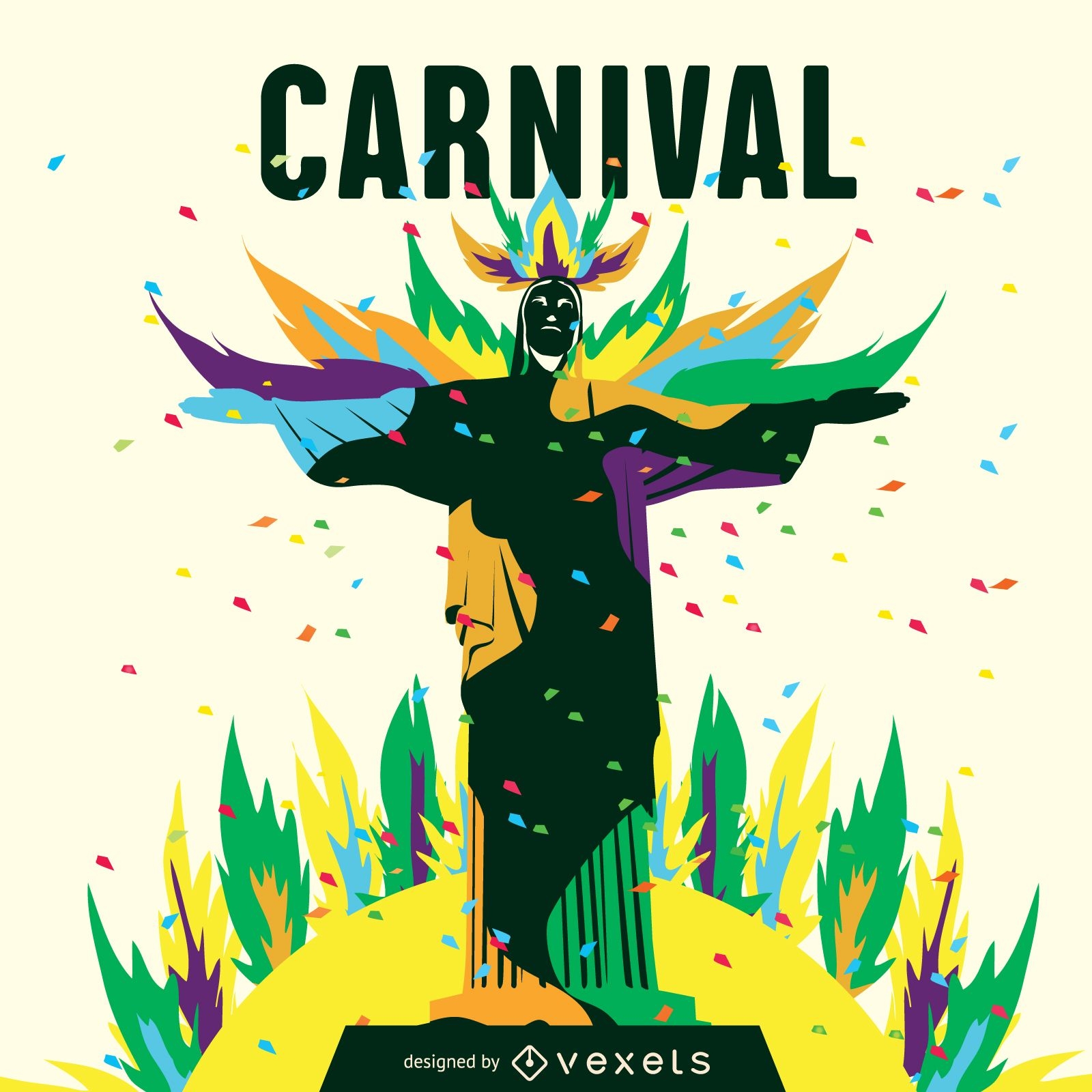 Ilustración del carnaval de Río