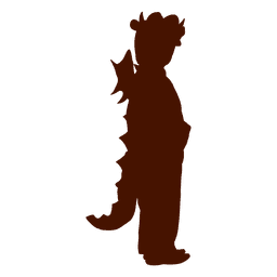 Child lizard Halloween costume silhouette PNG Design