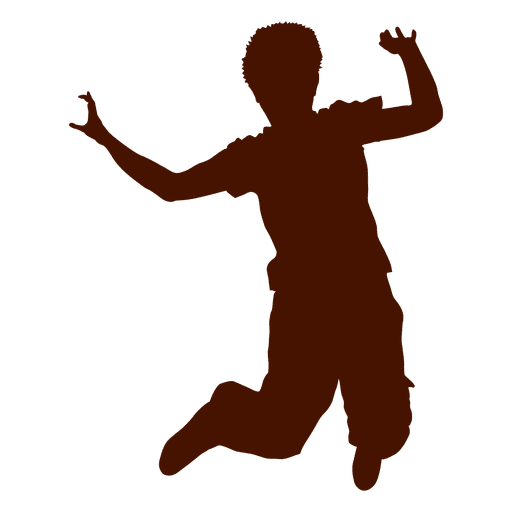 teen jump silhouette