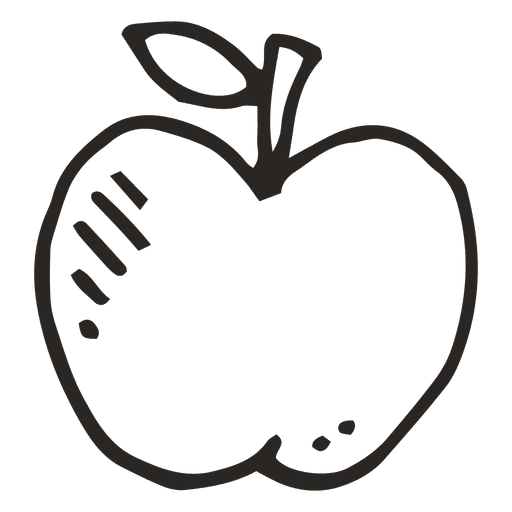 Comida de fruta de manzana Diseño PNG