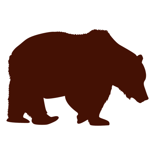 Silhueta de urso Desenho PNG