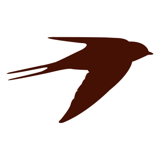 Bird flying silhouette PNG Design