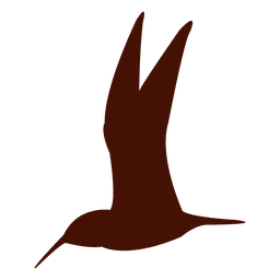 Pájaro silueta colibrí Diseño PNG