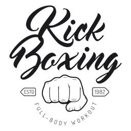 Kickboxing Kampf Logo Emblem Boxen Kickboxing Kampf Logo Emblem Boxen