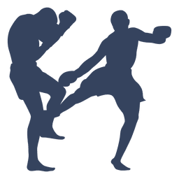 Boxeo kickboxing deporte silueta Diseño PNG