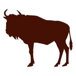 Büffel Silhouette PNG-Design