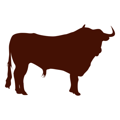 Bull silhouette PNG Design