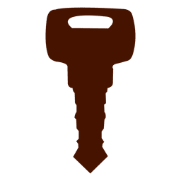 Red car key silhouette PNG Design