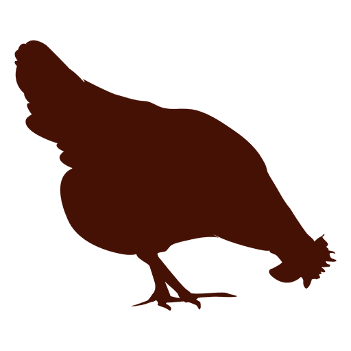 Chicken silhouette PNG Design