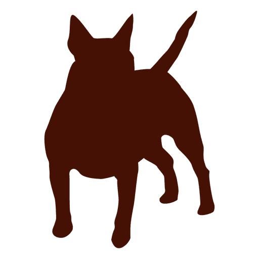 Silhueta de cachorro zangado Desenho PNG