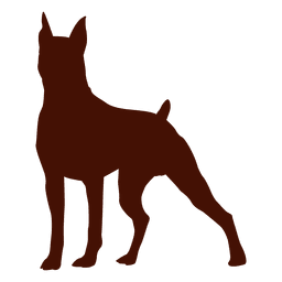 Dog alert silhouette PNG Design