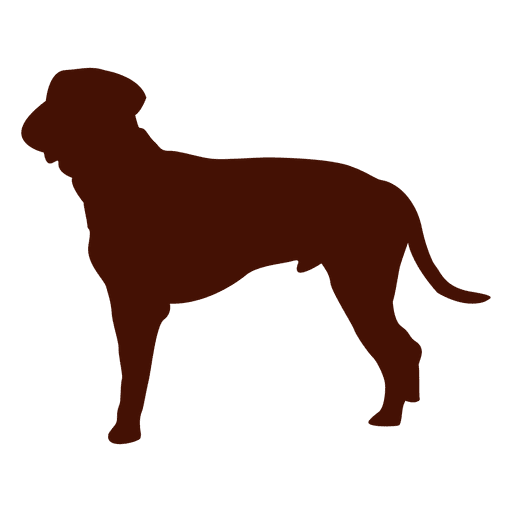 Side Dog Silhouette PNG-Design