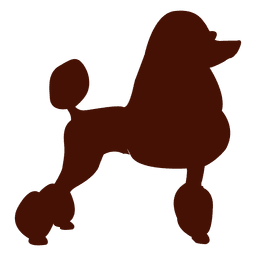 Poodle dog silhouette PNG Design